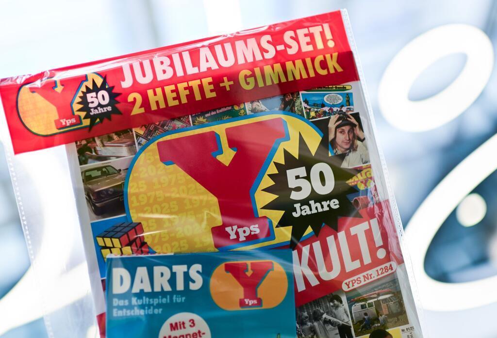 Der Kult-Comic „Yps“ ist wieder da Gimmick ist diesmal ein Entscheidungsfinder: ein Dartspiel mit Magnetpfeilen.