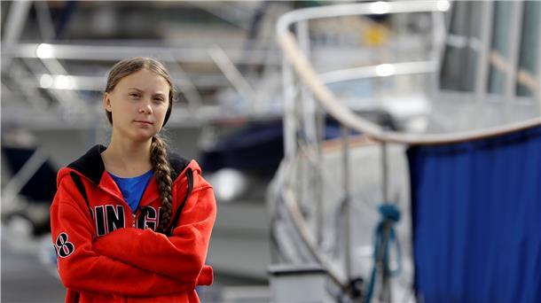 Greta Thunberg brach am 14. August von Großbritannien in Richtung New York auf.