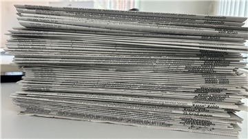 Gut gebündelt: In Hepstedt können Bürgerinnen und Bürger am Wochenende ihr Altpapier loswerden.