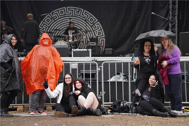 Gute Laune trotz Regenwetters.
