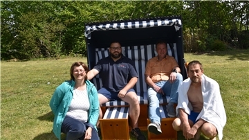 Neuer Strandkorb im Lubibad Lunestedt