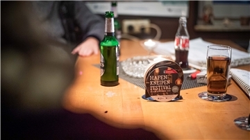 Hafenkneipen-Festival Ende November 2019: Die Bierdeckel sind schon fertig.