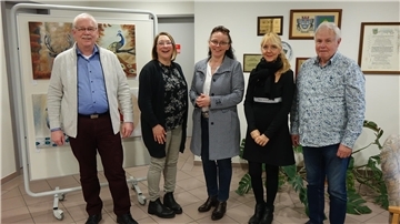 Harald Sommerfeld, Sabine von Kamp, Heike Bahr, Dr. Marie-Louise Rendant und Joachim Barbrack wollen gemeinsame Projekte planen.