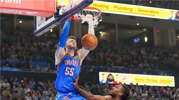 Hartenstein ist auch nach sieben Spielen noch ungeschlagen mit OKC.