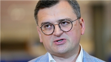 Hatte bereits Anfang der Woche angekündigt, Israel um Luftabwehrsysteme bitten zu wollen: Dmytro Kuleba, Außenminister der Ukraine.