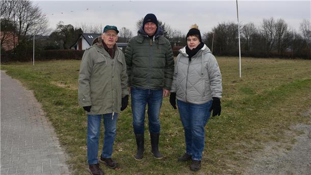 Helmut Klie (von links), Thomas Menke und Claudia Koenen