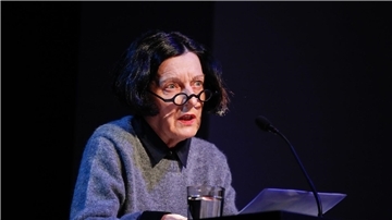 Herta Müller bei einer Lesung: Die Literaturnobelpreisträgerin wird 70 Jahre alt.