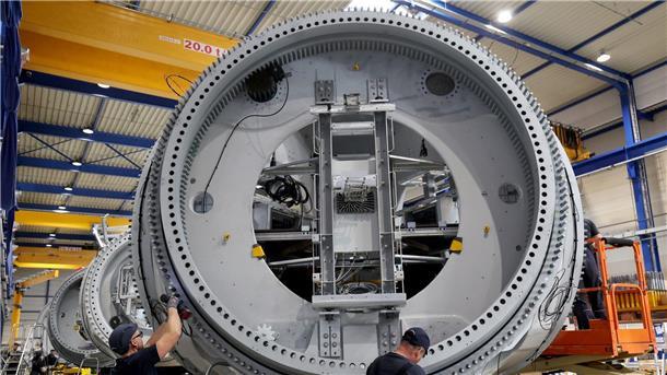 Hertellung einer Nabe für die Turbine einer Windkraftanlage:
