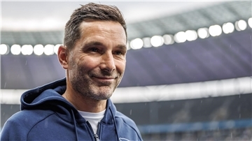 Hertha-Trainer Leitl glaubt an den Aufschwung seines Teams. 