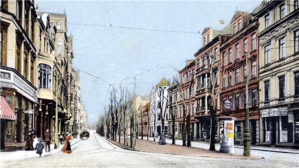 Hier haben wir die Lloydstraße um 1913.