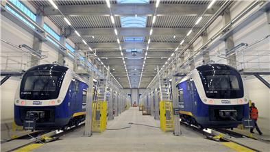 Hier werden Züge flott gemacht: Die Werkstatt der Nordwestbahn am Kampacker in Bremerhaven-Wulsdorf erhält einen Hallenanbau.