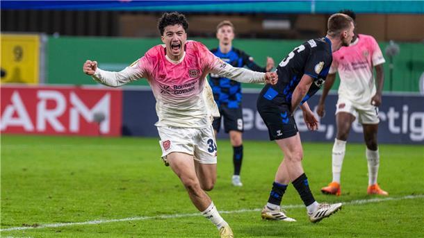 Immer wieder Kane: Bayern siegt im DFB-Pokal in Köln Ibrahim Maza traf für Bayer Leverkusen zum 3:2 in der Nachspielzeit der Verlängerung.