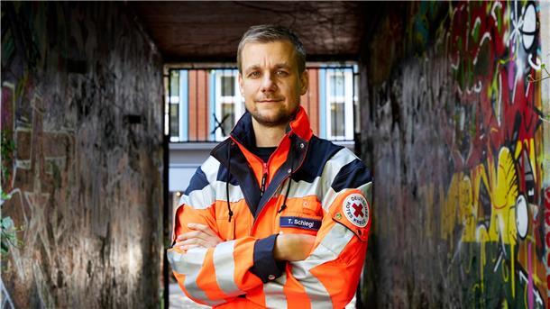 „Ich hatte recht traumatische Einsätze“, sagt Tobi Schlegl über seinen Job als Notfallsanitäter.