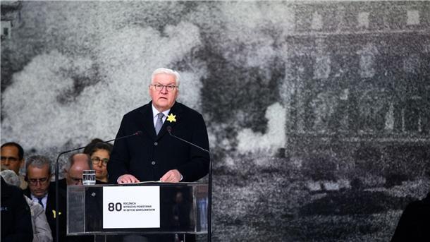 „Ich stehe heute vor Ihnen und bitte um Vergebung für die Verbrechen, die Deutsche hier begangen haben“: Bundespräsident Frank-Walter Steinmeier in Warschau.