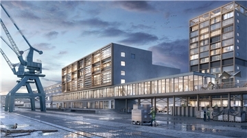 Idee der Architekten: das künftige Kreuzfahrtterminal könnte so aussehen.