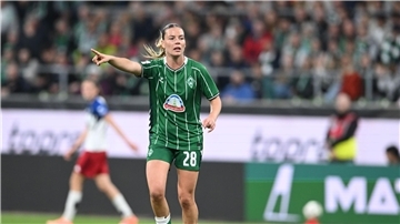 Ihr gelang der Ausgleich gegen RB Leipzig: Juliane Wirtz von Werder Bremen (Archivbild)