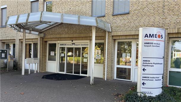 Ein Krankenhauseingang.