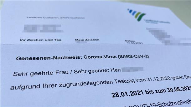 Im Cuxland sind die Genesenen-Nachweise schon auf dem Weg, in Bremerhaven sollen sie spätestens nächste Woche kommen.