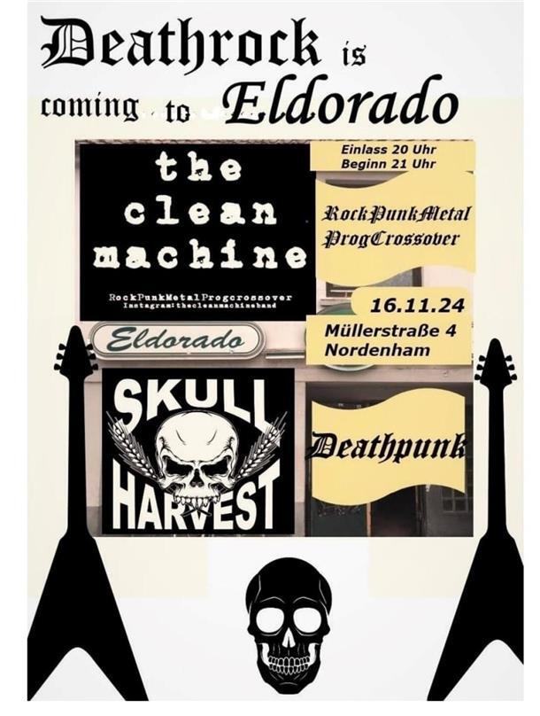Zwei Metalbands drehen am Samstag das Eldorado auf links Plakat