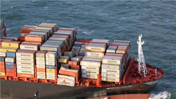 Im Januar 2019 verlor die „MSC Zoe“ einen Teil ihrer Ladung auf der Nordsee. Nun könnte es zu einem ähnlichen Unglück gekommen sein.