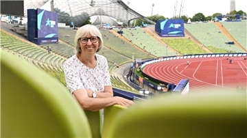 Im Münchner Olympiastadion gewann Annegret Richter 1972 Gold mit der bundesdeutschen Sprint-Staffel.