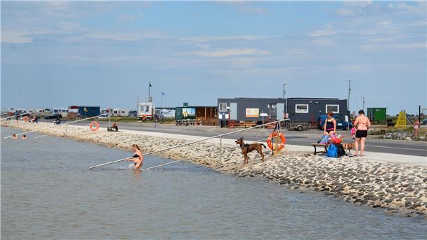 Blick auf den Strand in Sehestedt.