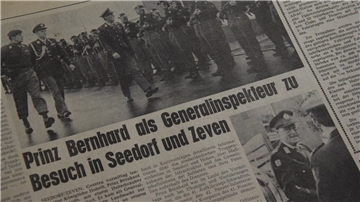 Im November 1972 berichtete die ZZ über den Besuch aus dem Königshaus in der Kaserne Seedorf.