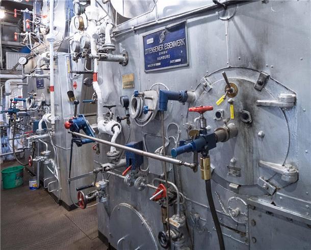 Maritime Tage Bremerhaven: So wohnt man unter Deck der schönsten Schiffe (Fotos) Im Schiffsbauch der Dampfeisbrecher „Wal“ befindet sich der Dampfkessel.