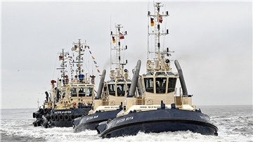 Svitzer-Schlepper vor Bremerhaven