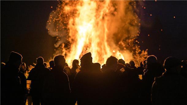Osterfeuer.