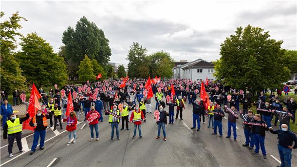 In den letzten Monaten gab es viele Protestaktionen bei Premium Aerotec: gegen einen Kahlschlag beim Personal und gegen eine neue Struktur zu Lasten einzelner Standorte.