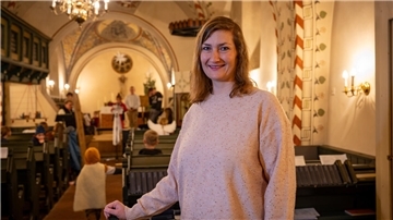 Es weihnachtet auch bei Pastorin Laura Schilde in der Bexhöveder Kirche.