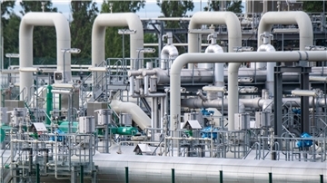 In der Gasempfangsstation der Ostseepipeline Nord Stream 1 kommt nichts mehr an.