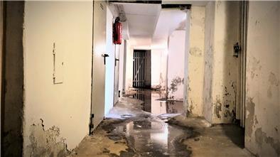 In der Heinrichstraße 32 steht der Keller regelmäßig unter Wasser und das ist nur einer der Mängel. Doch weder der Vermieter noch die Hausverwaltungsgesellschaft reagierten auf die Beschwerden, kritisieren die Mieter.