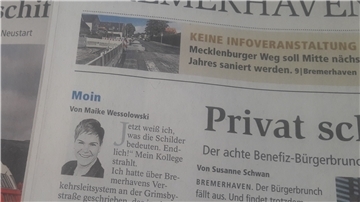In der Kolumne „Moin“ berichten die Reporter der NZ täglich von Begebenheiten, die sie privat oder auf beruflichen Terminen erleben.