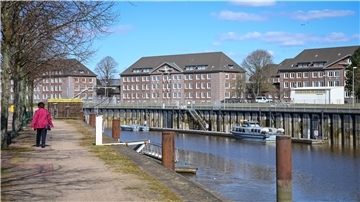 In der Marineortungsschule an der Geeste ist es durch die Coronakrise ruhig geworden.