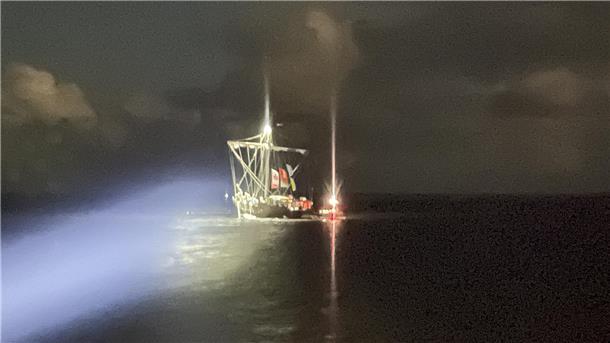 In der Nacht passsierte das Malheur.