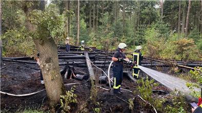 In Kirchtimke kam es am Montag zu einem Waldbrand.