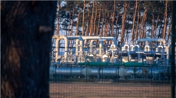 In Lubmin bei Greifswald endet die Ostsee-Pipeline Nord Stream1, hier die Gasempfangsstation. Seit 2011 fließt durch die Pipeline russisches Erdgas nach Deutschland.