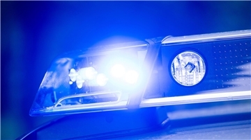 Blaulicht der Polizei. 