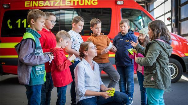 Ortstermin bei der Feuerwehr in Bad Bederkesa. 