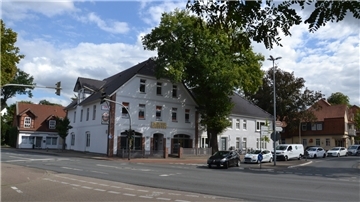Häuser an der Ecke Linden-/Bäckerstraße in Zeven.