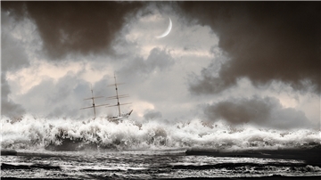 Irgendwo vor Cuxhaven sank die "Gottfried" 1822. Bis heute wurde das Schiff nicht gefunden.