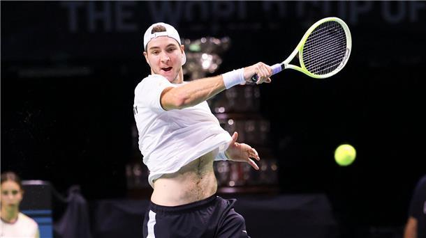 Neuer Angriff 2025: „Spielen mit den Großen mit“ Jan-Lennard Struff verlor gegen die Niederlande das zweite Einzel.