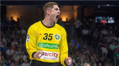 Joel Birlehm und die TSV Hannover-Burgdorf stehen in der Gruppenphase der European League. (Archivbild)