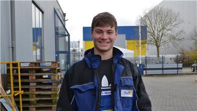 Jonas Wimmer macht eine Ausbildung bei "Huth Metallbau".