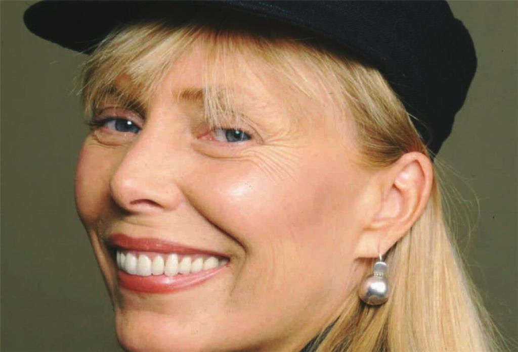 Berühmte Breakup-Alben der Popmusik Joni Mitchell, aufgenommen im Oktober 1994.
