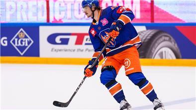 Joose Antonen im CHL-Spiel mit Tappara Tampere gegen die Rouen Dragons.