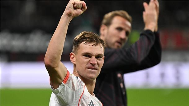 Matchwinner Díaz: Erst top auf dem Platz, dann top am Glas? Joshua Kimmich schwärmte von Teamkollege Luis Díaz.