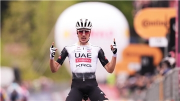 Jubelt auf der 7. Etappe der Vuelta: Juan Ayuso. (Archivbild)
